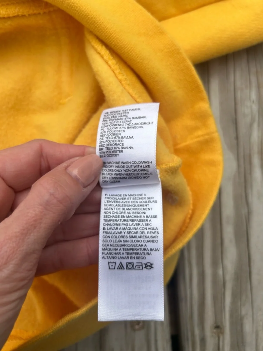 The North‎ Face Hoodie Yellow Pullover Big Logo Sweatshirt Men’s Medium EUC